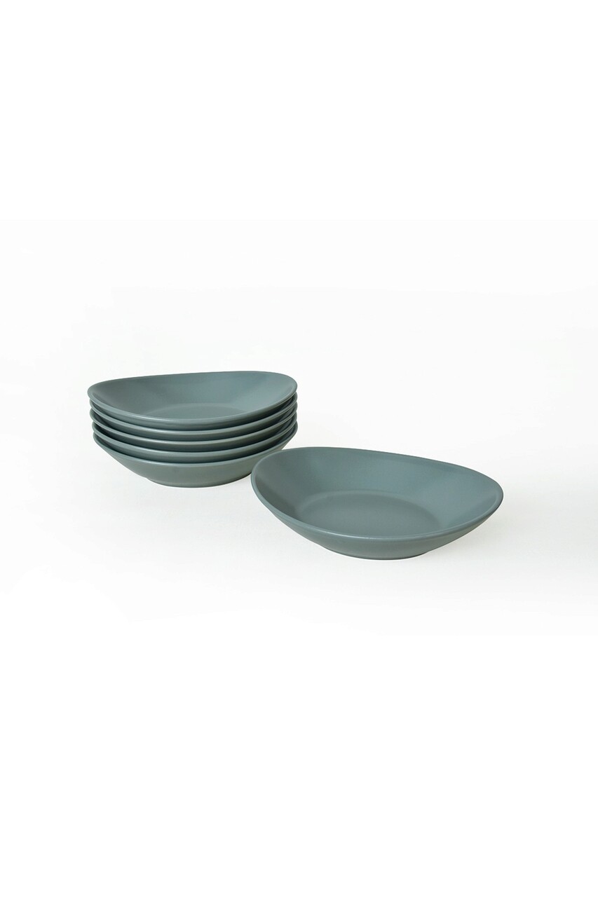 Set farfurii, Keramika, 275KRM2216, 100% CERAMICA / , Nu absoarbe apa, Verde Mat - 2 | YEO