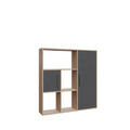 Corp biblioteca, Colman, Ridge, 120x25x123.6 cm, Stejar / Antracit