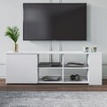 Comoda TV, Minima, Rome, 150x45x35 cm, Alb