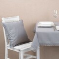 Set textile de masa 8 piese Elegant, Ambition, poliester, gri