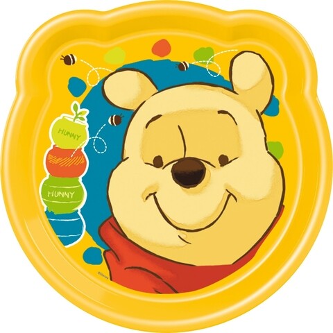 Farfurie intinsa Winnie the Pooh, Disney, 22x21 cm, plastic, galben