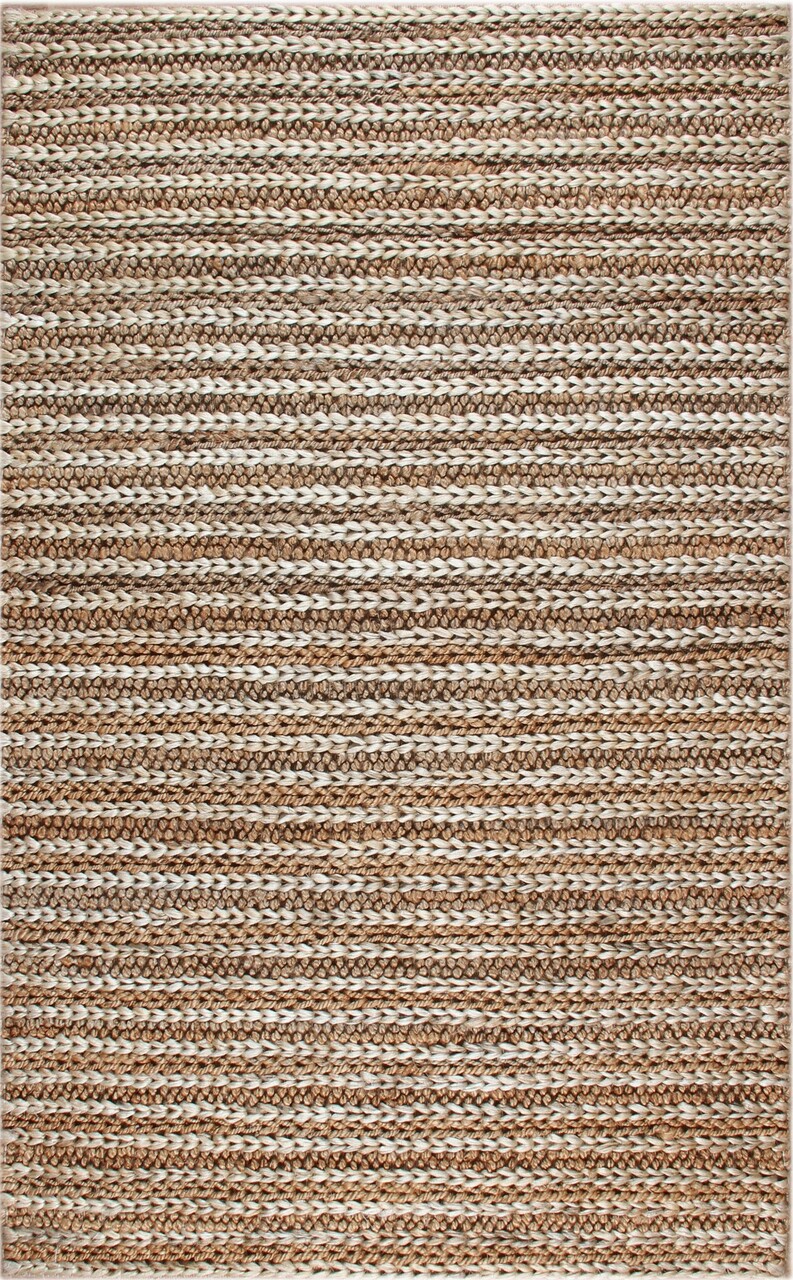 Covor, Flatweave Choti S11152, 80x150 cm, Iuta, Maro / Crem