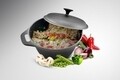 Cratita cu capac Cooking by Heinner, 24x10.8 cm, 3.8 L, fonta, negru