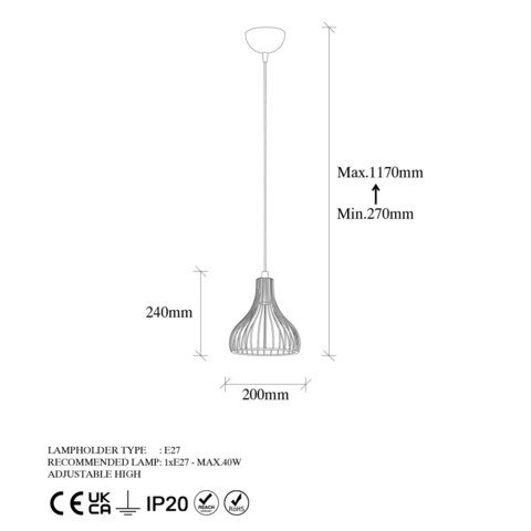 Lustra, Fulgor, 942FLG1622, Metal, Auriu