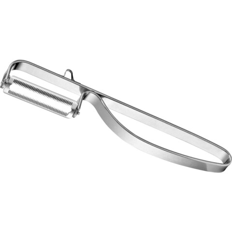 Dispozitiv pentru curatat legume si fructe, Kuchenprofi, inox, 7.5 x 1.5 x 27 cm, argintiu