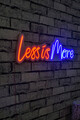 Decoratiune luminoasa LED, Less is More, Benzi flexibile de neon, DC 12 V, Rosu albastru