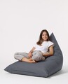 Fotoliu puf, Bean Bag Ferndale, Pyramid Bed, 145 cm, poliester impermeabil, gri fumuriu