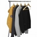 Suport pentru haine cu 4 roti, Clothing Rack, 91 x 22 x 93 cm, metal