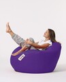 Fotoliu puf, Bean Bag, Ferndale Premium XXL, 115 x 130 cm, poliester impermeabil, mov