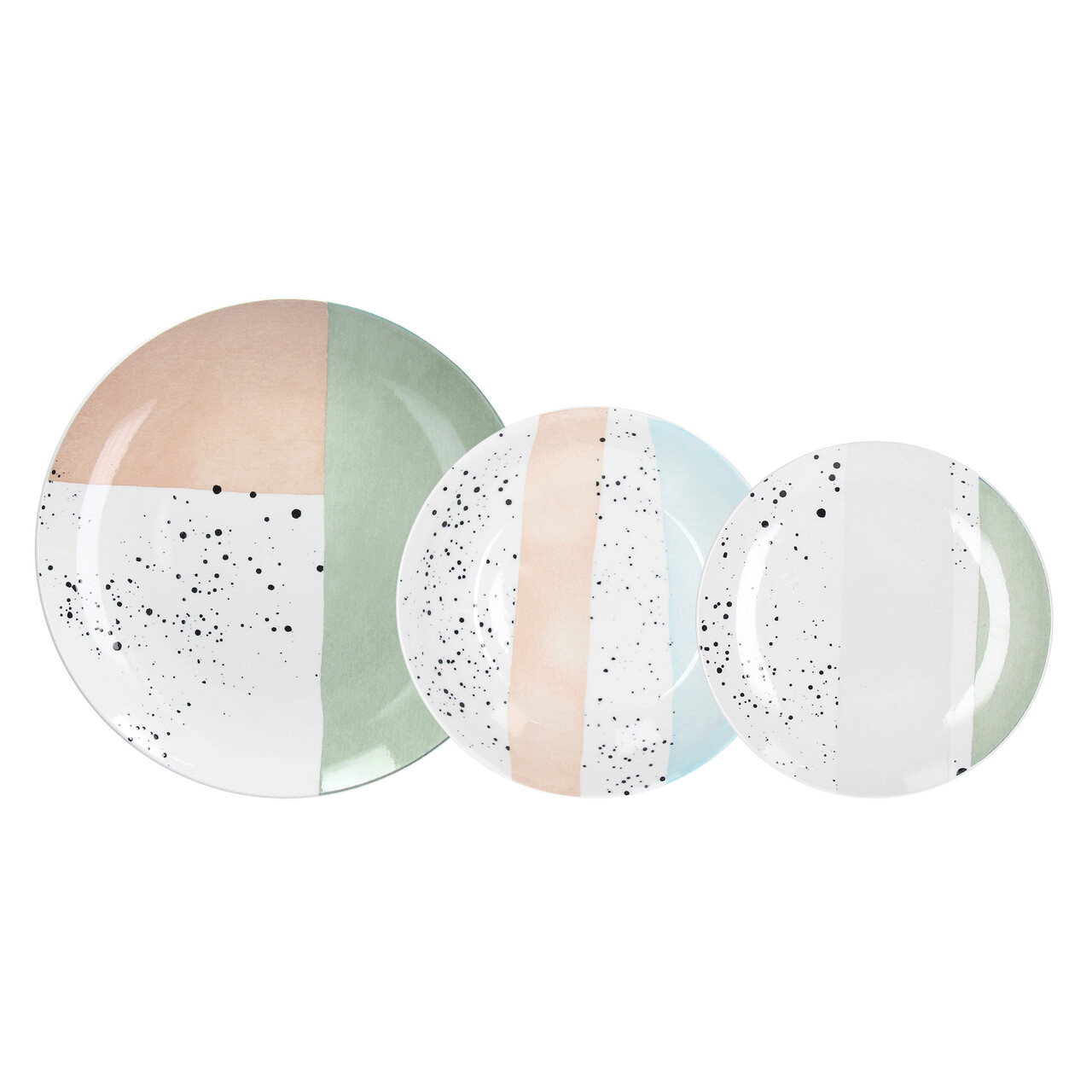 Serviciu de masa 18 piese Moon Pastel, Andrea Fontebasso, portelan, multicolor - 2 | YEO