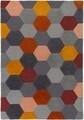 Covor Homeycomb Bedora,  160x230 cm, 100% lana, multicolor, finisat manual