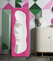 Oglinda decorativa Theodor, Mauro Ferretti, 40x160 cm, MDF/poliester, fucsia