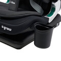 Scaun auto cu isofix U-grow, 52.3x45.3x69 cm, poliester, negru