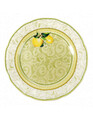 Set 2 farfurii pentru desert / aperitiv Limoni, Brandani, 20 cm, portelan New Bone China