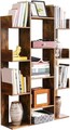 Corp biblioteca cu 13 compartimente Vasagle, 80 x 25 x 140 cm, PAL, maro rustic