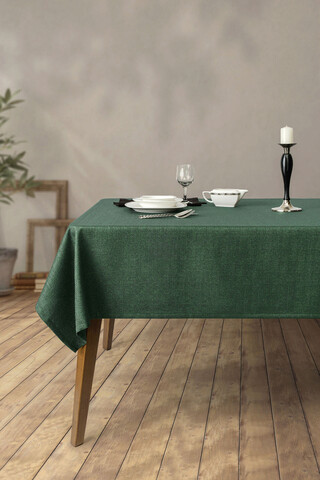 Fata de masa, DC Home - Kitchen, 198DCH1163, 100% POLIESTER / , Dimensiune: 150 x 220 cm, Nuc / Verde