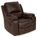 Fotoliu cu recliner si balans, Tucson, L.102 l.99 H.102, piele/piele ecologica, maro