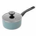 Cratita cu capac saucepan BergHOFF, Leo Slate, Ø18 cm, 1.9 L, aluminiu, invelis antiaderent, albastru