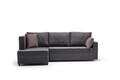 Coltar extensibil pe stanga Ece, Balcab Home, 242x90x88 cm, lemn, maro