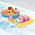 Set de aventura cu barca Peppa Pig Tomy, 30x26x15 cm, plastic, multicolor