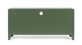 Comoda TV Cambridge, Bizzotto, 1 raft reglabil, 120.5 x 40 x 58.5 cm, otel, verde