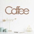 Decoratiune de perete, Coffee, Metal, Dimensiune: 50 x 17 cm, Cupru