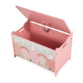 Organizator jucarii / mobilier camera copilului Pink Forest, U-grow, 60x40x37 cm, lemn, roz