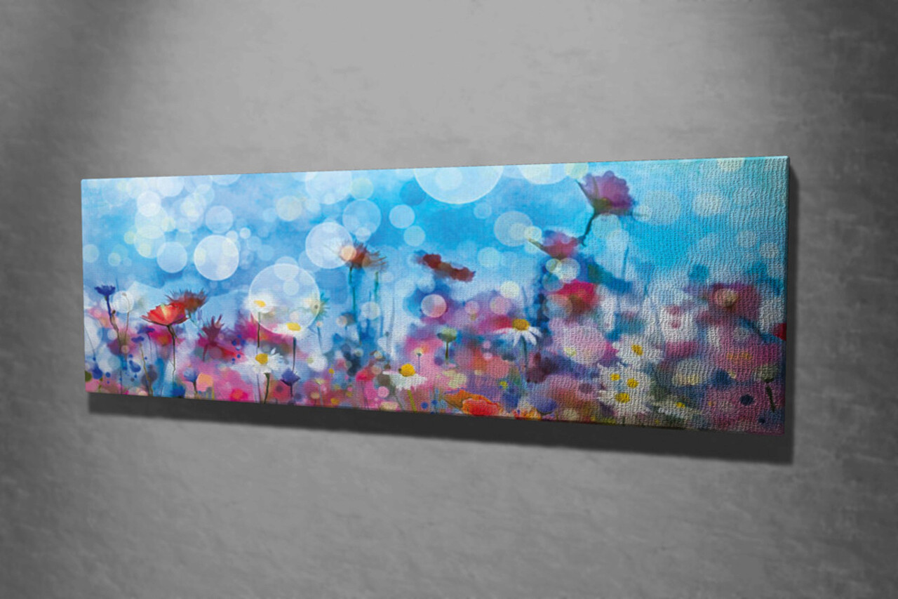 Tablou decorativ, PC247, Canvas, Lemn, Multicolor