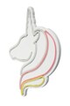 Decoratiune luminoasa LED, Unicorn, Benzi flexibile de neon, DC 12 V, Alb / Roz / Galben