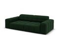 Canapea 3 locuri, Jennifer-51, Micadoni Home, 204x102x70 cm, catifea, verde bottle