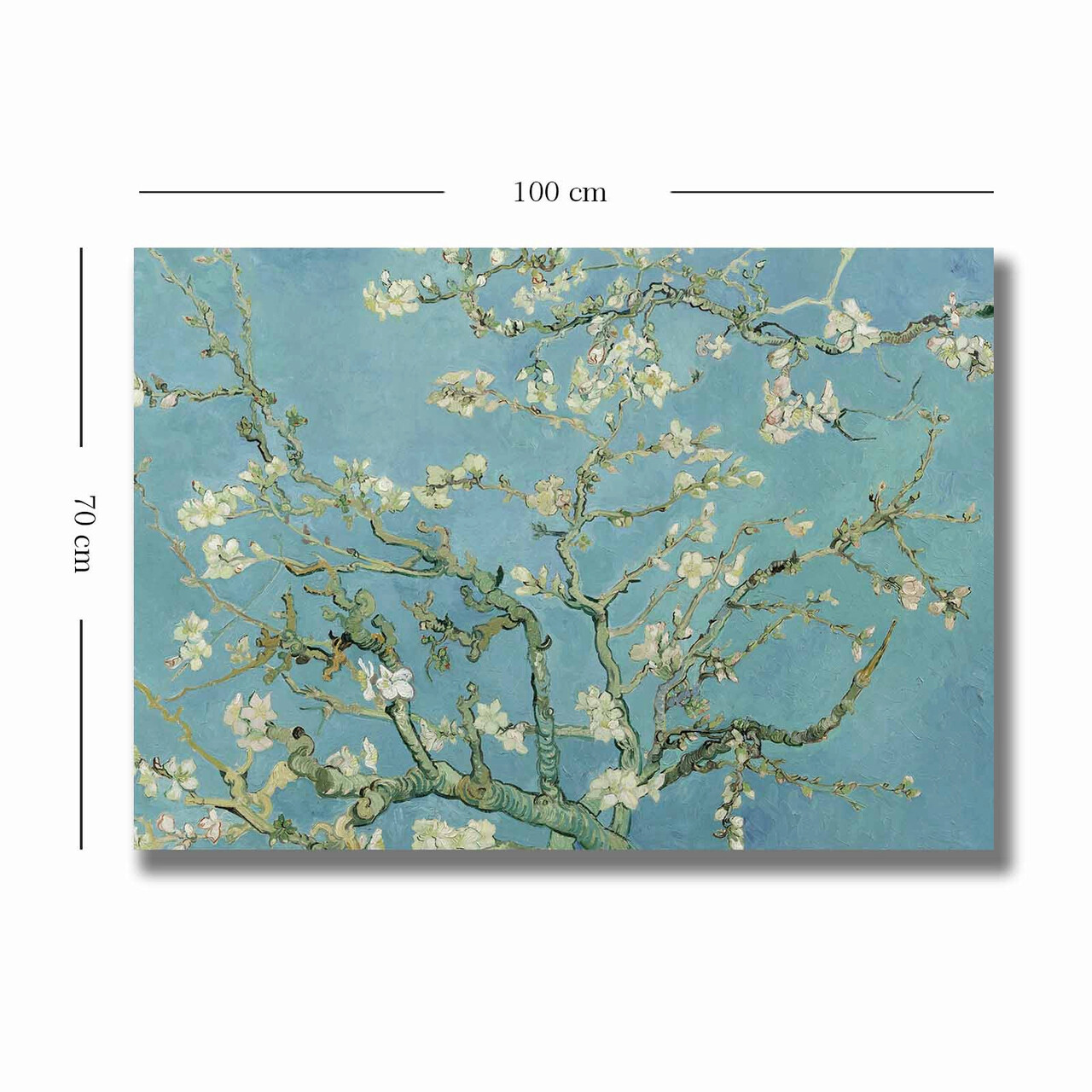 Tablou decorativ, 70100VANGOGH050, Canvas, Lemn, Multicolor