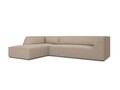 Coltar stanga 4 locuri, Ruby, Micadoni Home, BL, 273x180x69 cm, poliester, bej inchis