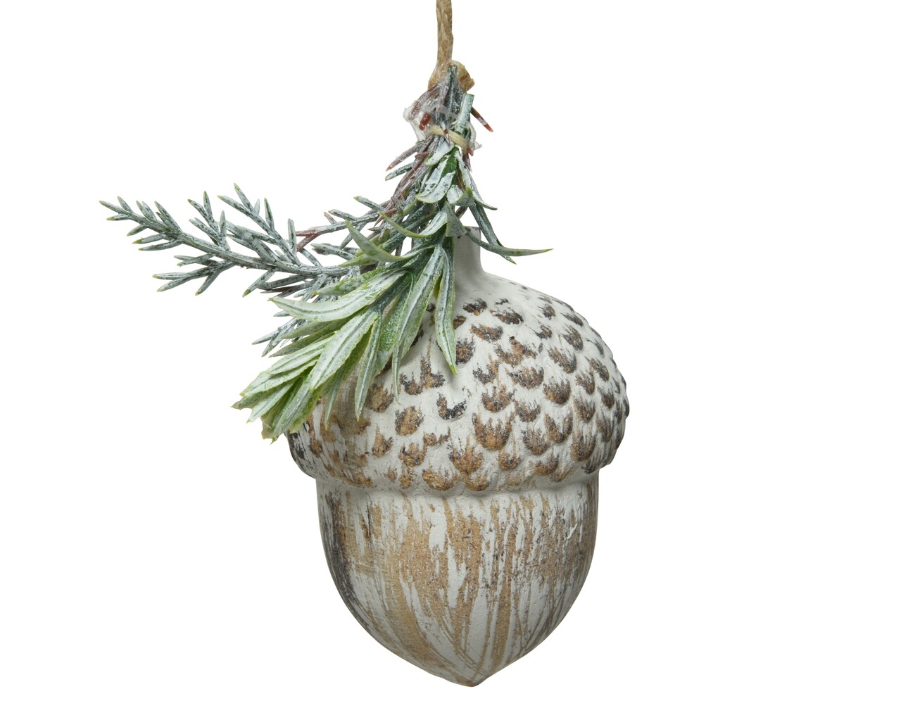 Decoratiune Pinecone, Decoris, 5.5x8.5 cm, MDF, maro