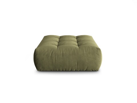 Taburet, Bloom-184, Micadoni Home, 110x101x42 cm, catifea, verde deschis