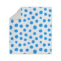 Patura Dots, Oyo Kids, 130x180 cm, poliester, albastru