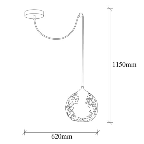 Candelabru, Nitid, Fellini - MR - 898, E27, 100 W, metal