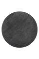 Covor Feather Soft Charcoal, Flair Rugs, D133 cm, polipropilena, carbune