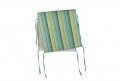 Husa spatar scaun 47x100 cm, Green Stripes, 100% bumbac, verde