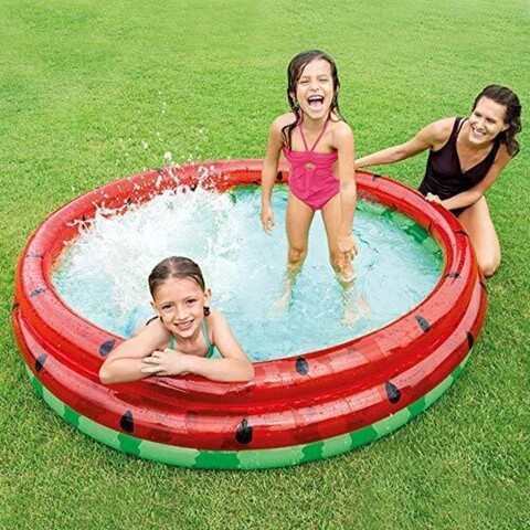 Piscina gonflabila Watermelon, 581 L, 168x38 cm, polivinil, multicolor