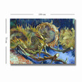 Tablou decorativ, 70100VANGOGH076, Canvas , Lemn, Multicolor