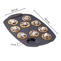 Forma de copt tarte, Tefal, PerfectBake Mini J5735002, 21 x 29 cm, aluminiu reciclat, negru/maro