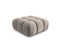 Taburet, Bellis, Micadoni Home, BL, 94x94x39 cm, catifea, bej