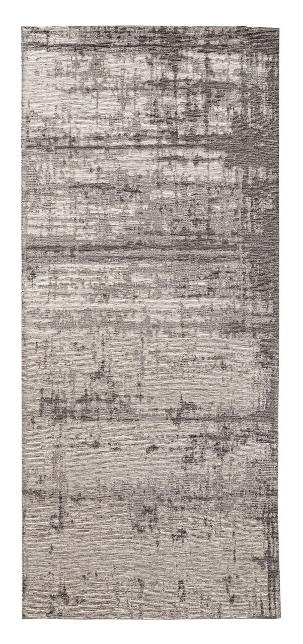 Covor Yuno, Bizzotto, 80 x 150 cm, tesatura Chenille/policoton, verso din latex, gri