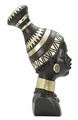 Statueta decorativa, Massai Woman Tribe, Mauro Ferretti, 23 x 19 x 38.5 cm, polirasina, negru/multicolor