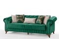 Canapea Pedesa-toledo35, Pandia Home, 235x90x85 cm, lemn, verde inchis