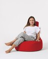 Fotoliu puf, Bean Bag, Ferndale Lina, 70 x 80 cm, poliester impermeabil, rosu