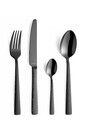 Set tacamuri pentru 6 persoane, 24 piese, Amefa, Felicity Black, inox