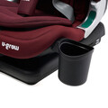 Scaun auto cu isofix U-grow, 52.3x45.3x69 cm, poliester, rosu