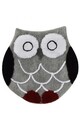 Covoras de baie, Chilai Home, Owl Shape- Grey (90), Acril, Multicolor