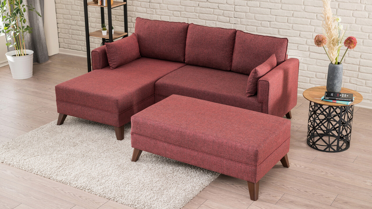 Coltar, Balcab Home, 825BLC1518, Lemn / MDF, Rosu claret - 2 | YEO